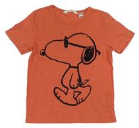 Oranžové tričko se Snoopym H&M