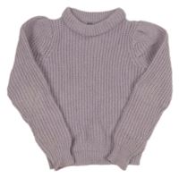 Lila trblietavý sveter