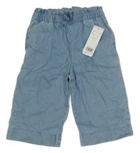 Nové - Světlemodré lehké široké rifle F&F