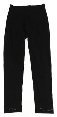 Černé crop legíny s dírkami C&A