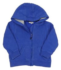 Modrá prepínaci mikina s kapucňou Miniclub