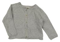 Svetlosivý prepínaci sveter Zara