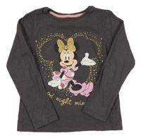 Antracitové triko s Minnie George
