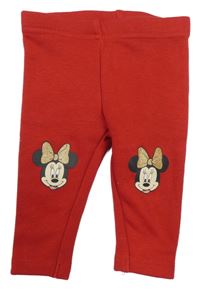 Červené zateplené legíny s Minnie C&A