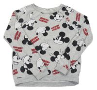 Sivá mikina s Mickeym H&M
