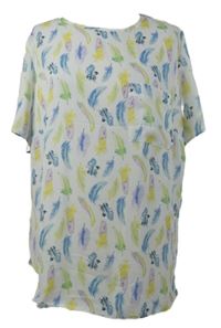 Dámská bílá halenka s peříčky George