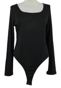 Dámske čierne rebrované body Yozy