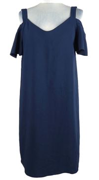 Dámské tmavomodré šaty s volnými rameny George 