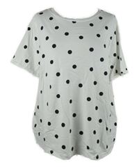 Dámske biele bodkované tričko TU