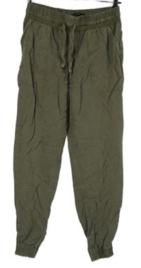 Dámske khaki cuff nohavice F&F