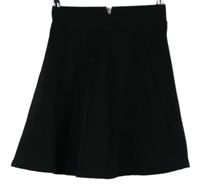 Dámska čierna rebrovaná sukňa H&M