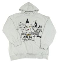 Bílá mikina s obrázkem Harry Potter a kapucí 