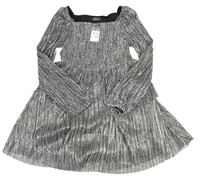 Černo-stříbrné šaty Primark