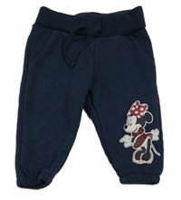 Tmavomodré tepláky s Minnie PRIMARK