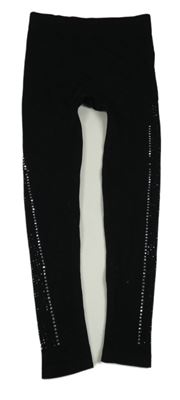 Černé legíny s kamínky