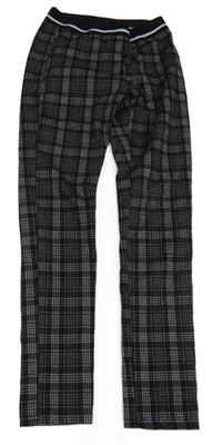 Čierno-sivo-biele kockované tregíny