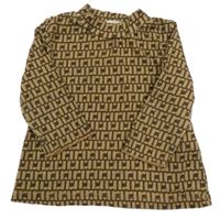 Béžovo-hnědé vzorované triko River Island