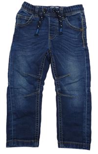 Tmavomodré teplákové rifle Next