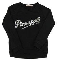 Čierna mikina s logom Pineapple
