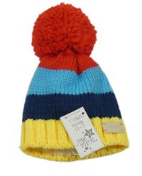 Nové - Barevná čepice s bambulí