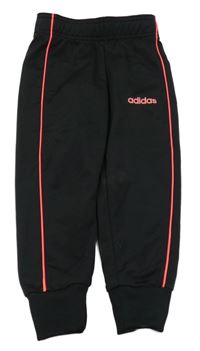 Černé sportovní kalhoty s logem Adidas