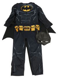 2set- černý overal s Batmanem+ maska 