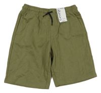 Nové - khaki teplákové kraťasy George