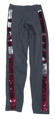 Šedé legíny s flitry Nutmeg