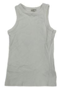 Biely rebrovaný top F&F