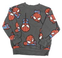 Antracitová mikina so Spidermany H&M
