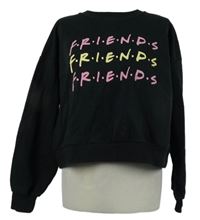 Dámská černá crop oversize mikina Friends George 