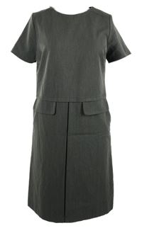 Dámské šedé pouzdrové šaty s falešnými kapsami Next