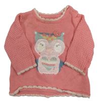 Ružový sveter so sovou George