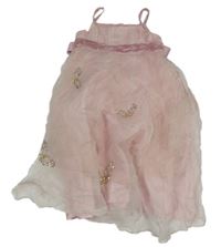 Svetloružové slávnostné šaty s flitrami Monsoon