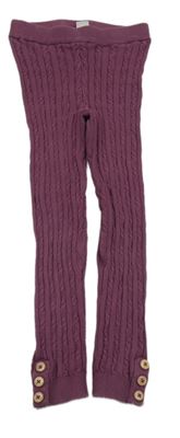 Fialové vzorované kamaše Tu