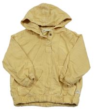 Okrová riflová bunda s kapucí Zara