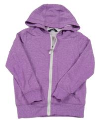 Fialová melírovaná prepínaci mikina s kapucňou George