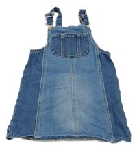 Modré rifľové na traké šaty s vreckom George