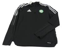 Černá sportovní mikina s potiskem Adidas