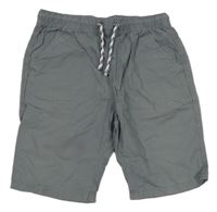 Sivé plátenné kraťasy M&S