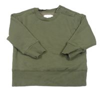 Khaki zateplená mikina Next