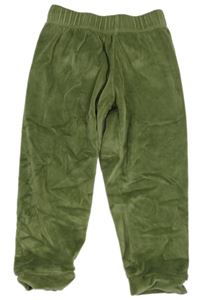 Khaki plyšové pyžamové kalhoty Lupilu 