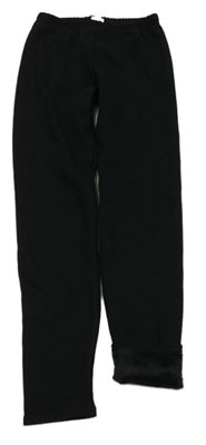 Černé zateplené legíny 