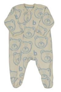 Smetanový fleecový overal s medvídky George 