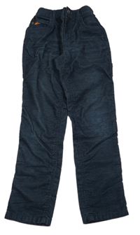 Tmavomodré manšestrové kalhoty Mantaray