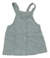 Světlemodrá manšestrová laclová sukně Zara