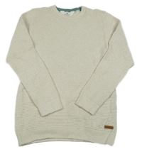 Smotanový vzorovaný sveter H&M