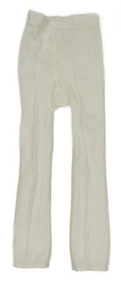 Bílé žebrované punčochové legíny H&M