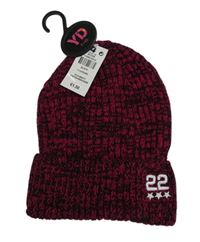 Nové - Červeno-černá melírovaná pletená čepice s výšivkou Primark