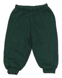 Tmavozelené tepláky Zara 